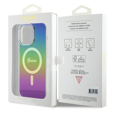 Dėklas Guess IML Iridescent MagSafe   iPhone 15 Pro - Juodas 7