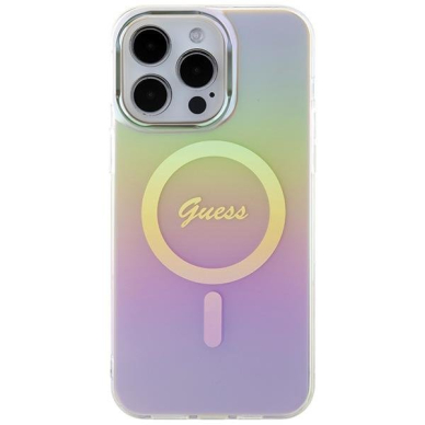 Dėklas Guess IML Iridescent MagSafe   iPhone 15 Pro - Rožinis 2