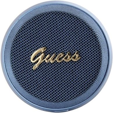 Originalus Guess dėklas Magnetic Script Metal Mėlynastooth speaker - Mėlynas 2