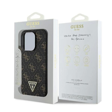 Dėklas Guess New 4G Triangle  iPhone 16 Pro Max - Juodas 6