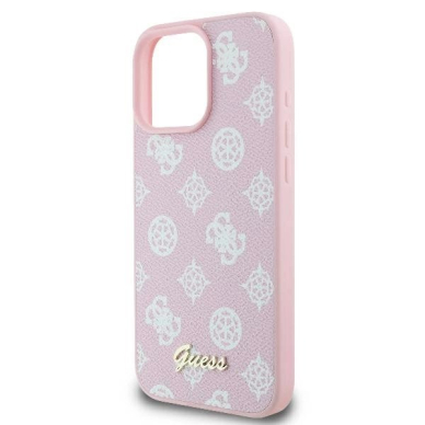 Dėklas Guess Peony Script Logo MagSafe iPhone 16 Pro  - Rožinis 5