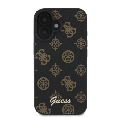 Guess Peony Script MagSafe iPhone 16 Dėklas - juodas 2