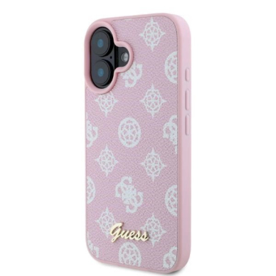 Guess Peony Script MagSafe iPhone 16 Dėklas - rožinis 1