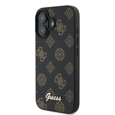 Guess Peony Script MagSafe iPhone 16 Plus Dėklas - juodas 1