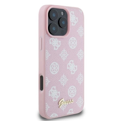 Guess Peony Script MagSafe iPhone 16 Pro Max Dėklas - rožinis 1