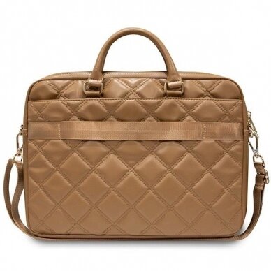 Guess Quilted 4G Krepšys a 16 laptop - brown 2