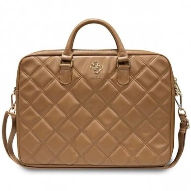 Guess Quilted 4G Krepšys a 16 laptop - brown