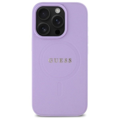 Dėklas Guess Saffiano MagSafe  iPhone 16 Pro - Violetinis 2