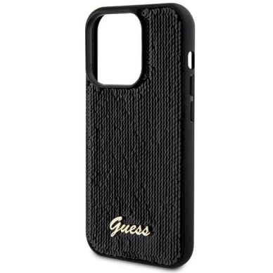 Originalus Guess dėklas Sequin Script MetaliPhone 13 Pro Max - Juodas 5