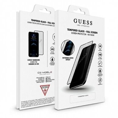 Dėklas Guess Apsauginis Ekrano Grūdintas Stiklas iPhone 12 mini 5,4" Vintage Magic Logo / GUSPP12SSLTR 4