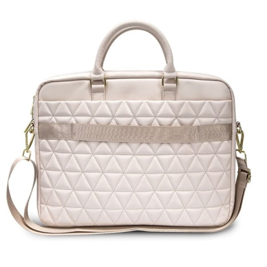 Guess Torba GUCB15QLPK 15" różowa/pink Quilted 2