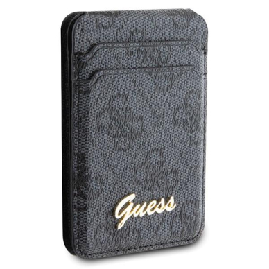 Guess Wallet Card Slot Stand GUWMSHG4SHK case - Juodas MagSafe 4G Classic Logo 2