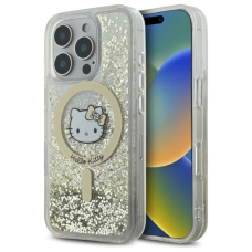 Dėklas Hello Kitty Liquid Glitter Fever MagSafe iPhone 16 Pro  - Gold