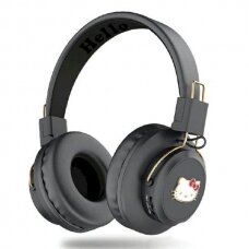 Hello Kitty Dėklas Metal Logo Bluetooth on-ear headphones - Juodas