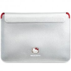 Hello Kitty PU Metal Logo Dėklas a 14 laptop - silver