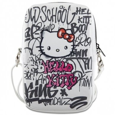 Hello Kitty Dėklas Graffiti Kitty Head bag - Baltas 1