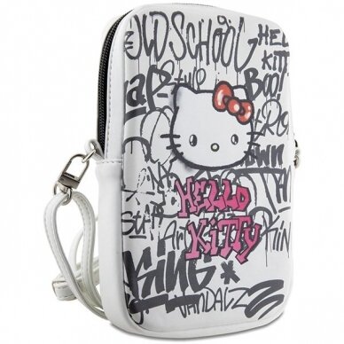 Hello Kitty Dėklas Graffiti Kitty Head bag - Baltas 2