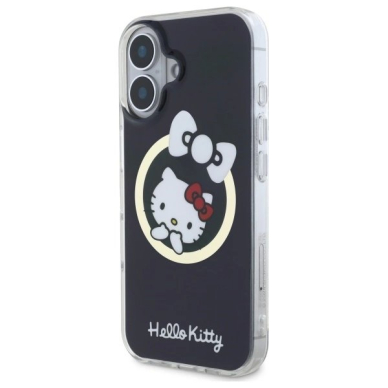 Dėklas Hello Kitty IML Fun bow Magsafe iPhone 16  - Juodas 1