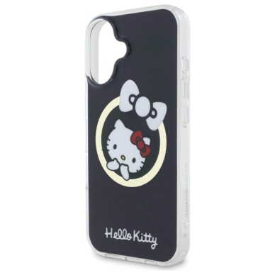 Dėklas Hello Kitty IML Fun bow Magsafe iPhone 16  - Juodas 5