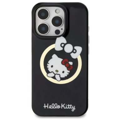 Dėklas Hello Kitty IML Fun Bow Magsafe iPhone 16 Pro  - Juodas 2