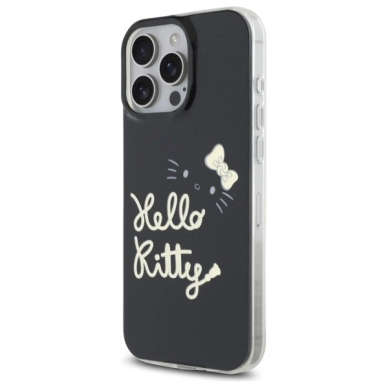 Dėklas Hello Kitty IML Golden Diva MagSafe  iPhone 16 Pro Max - Juodas 1