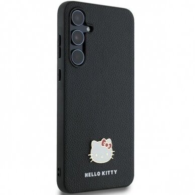 Hello Kitty Metal Logo Kitty Head Dėklas Samsung Galaxy A55 - Juodas 3