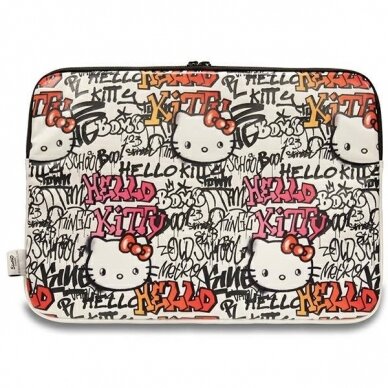 Hello Kitty PU Metal Logo Dėklas a 14 laptop - beige 2