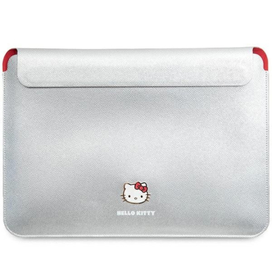 Hello Kitty PU Metal Logo Dėklas a 14 laptop - silver