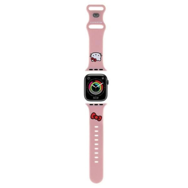 Hello Kitty Silicone Kitty Head Apyrankė Apple Watch 38/40/41mm - Rožinis