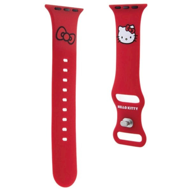 Hello Kitty Silicone Kitty Head Apyrankė Apple Watch 38/40/41mm - red 2