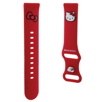 Hello Kitty Silicone Kitty Head Apyrankė universal 20mm - red 2