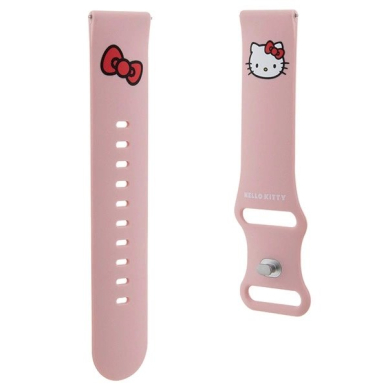 Hello Kitty Silicone Kitty Head Apyrankė universal 22mm - Rožinis 2