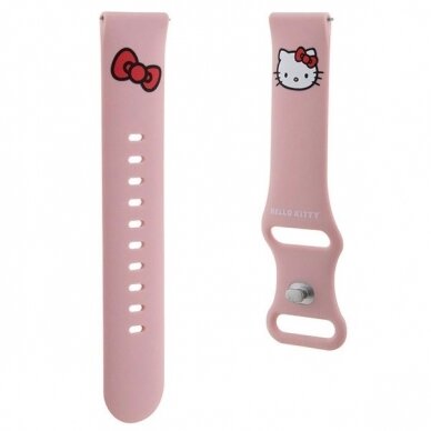 Hello Kitty Silicone Kitty Head Apyrankė universal 22mm - Rožinis 2