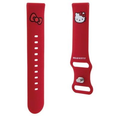 Hello Kitty Silicone Kitty Head Apyrankė universal 22mm - red 2