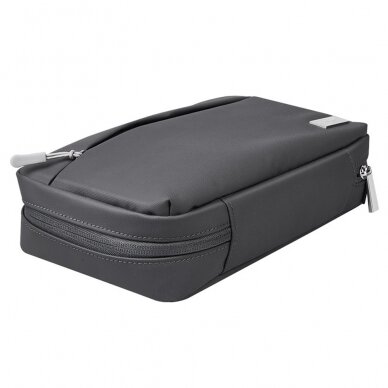 [Užsakomoji prekė] Hoco - Digital Storage Bag (GM106) - Multifunctional,  Waterproof, Velcro Strips, Zipper Pocket - Grey 2