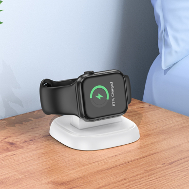 [Užsakomoji prekė] Hoco - Wireless Charger (CW44) - for Apple Watch, 2.5W - White 2