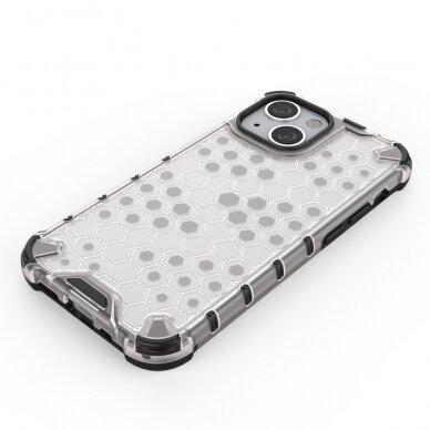 Dėklas Honeycomb Case armor cover with TPU iPhone 13 mini Juodas 4