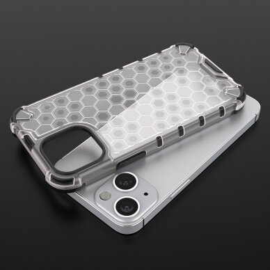 Dėklas Honeycomb Case armor cover with TPU iPhone 13 mini Juodas 8