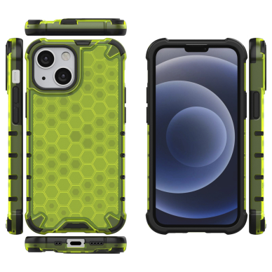 Dėklas Honeycomb Case armor cover with TPU iPhone 13 mini Žalias 1