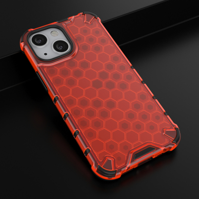 Dėklas Honeycomb Case TPU iPhone 13 mini Raudonas 13