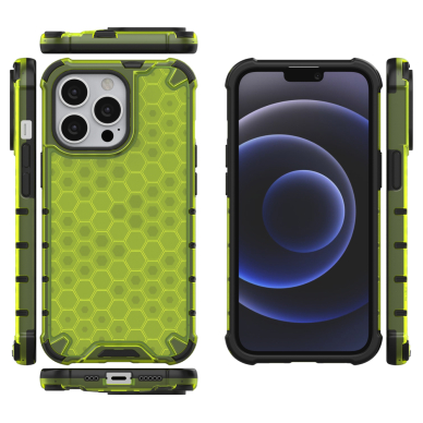 Dėklas Honeycomb Case iPhone 13 Pro žalias 1