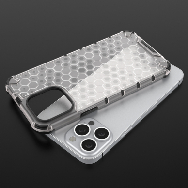 Dėklas Honeycomb Case iPhone 13 Pro Max juodas 8