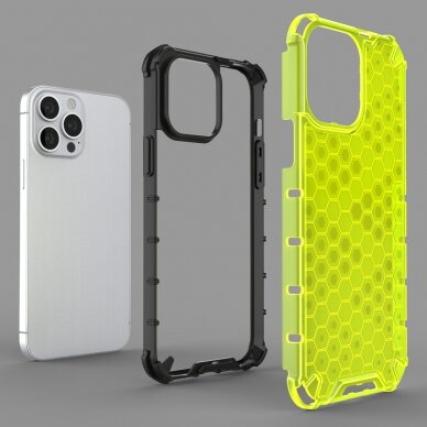 Dėklas Honeycomb Case iPhone 13 Pro Max mėlynas 5