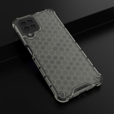 Akcija! Dėklas Honeycomb Case TPU Bumper Samsung Galaxy A22 4G Juodas  13