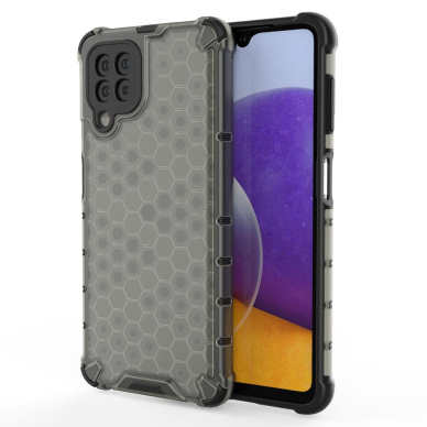 Akcija! Dėklas Honeycomb Case TPU Bumper Samsung Galaxy A22 4G Juodas