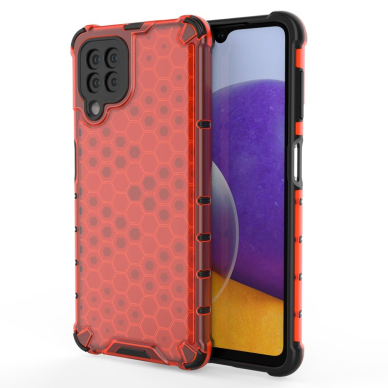 Dėklas Honeycomb Case Samsung Galaxy A22 4G raudonas