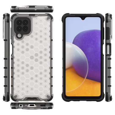 Dėklas Honeycomb Case armor cover with TPU Bumper Samsung Galaxy A22 4G Skaidrus 1