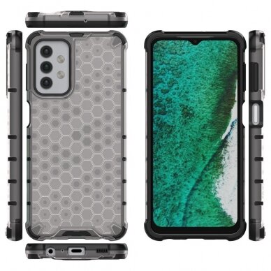 Plastikinis dėklas Honeycomb Case Samsung Galaxy A32 5G Skaidrus 1