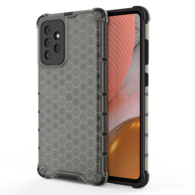 Dėklas Honeycomb Case armor cover with TPU Samsung Galaxy A72 4G Juodas