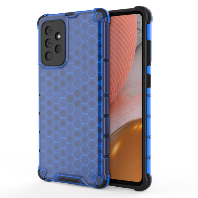 Dėklas Honeycomb Case armor cover with TPU Samsung Galaxy A72 4G Mėlynas